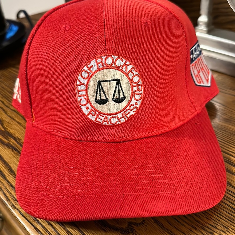 City of Rockford Peaches Red Baseball Cap